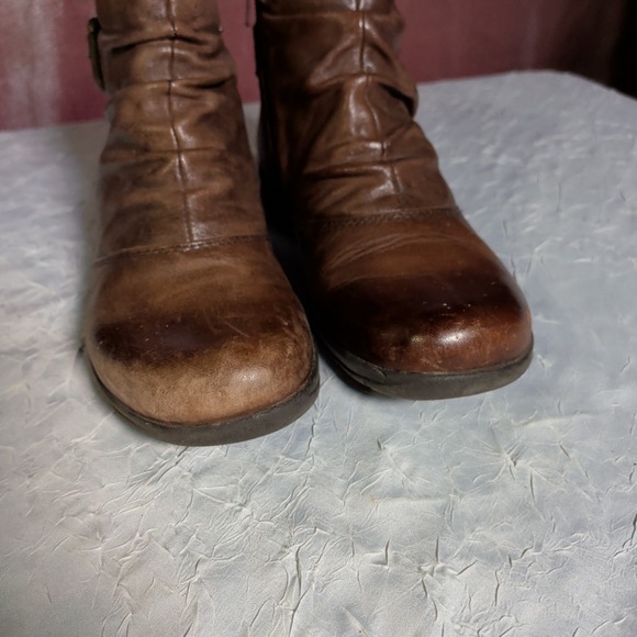 Clarks Chris Sydney Boots Womens Size 7M Slouch Booties Side Zip Bohemian Boho - Picture 3 of 9